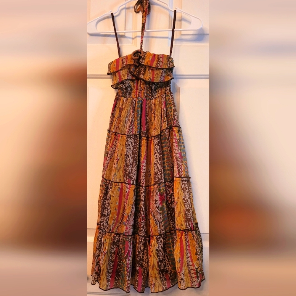 Sleeveless boho summer dress